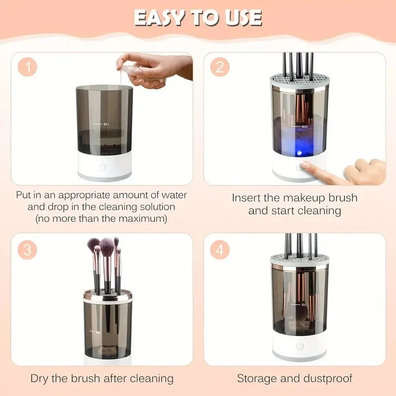 Auto Makeup Brush Cleaner