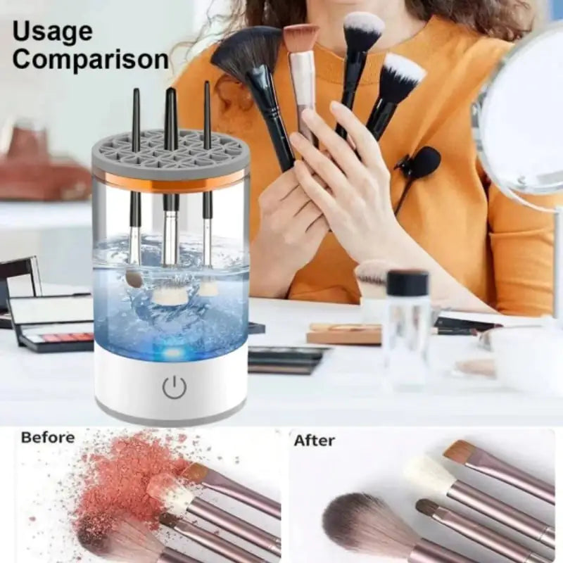 Auto Makeup Brush Cleaner