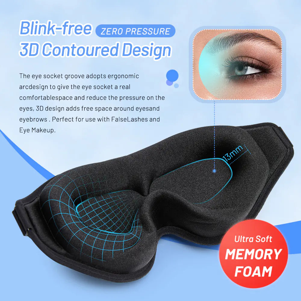 3D Comfort Memory Foam Eye Mask