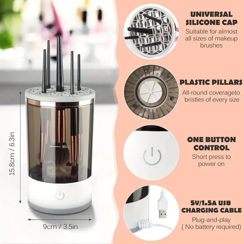 Auto Makeup Brush Cleaner