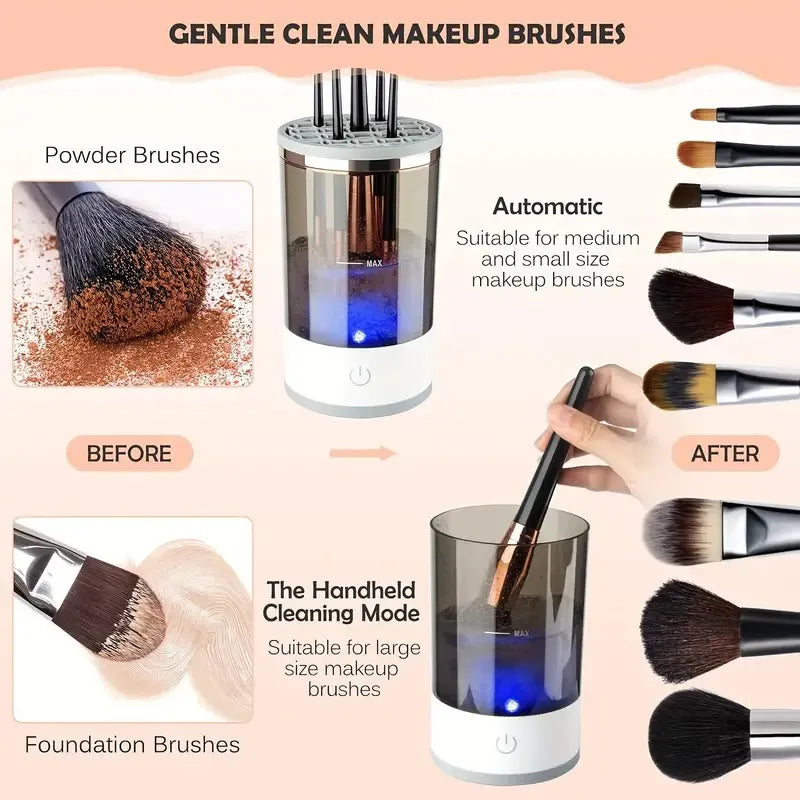 Auto Makeup Brush Cleaner